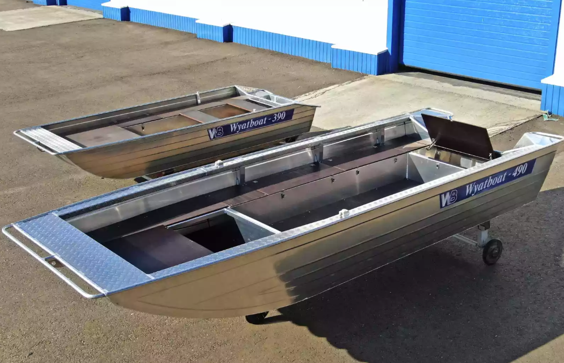 Алюминиевая лодка Wyatboat-490 Jonboat в Серпухове