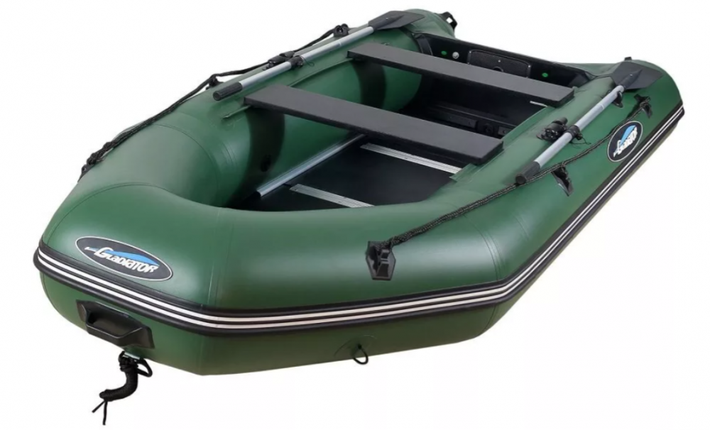 МОТОРНО-ГРЕБНАЯ ЛОДКА ПВХ GLADIATOR А 340 ТК С ФАНЕРНЫМ ПОЛОМ в Серпухове