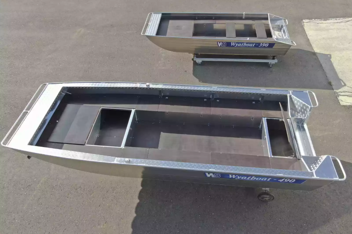 Алюминиевая лодка Wyatboat-490 Jonboat в Серпухове