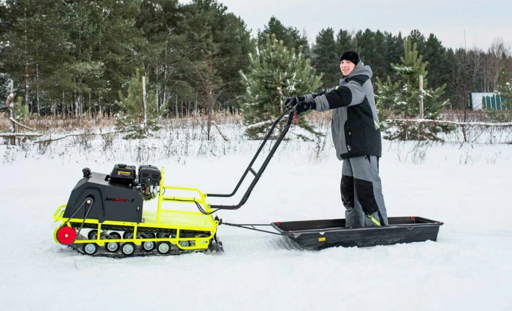 Мотобуксировщик Бурлак ХОЗЯИН-1 (капот ткань) в Серпухове
