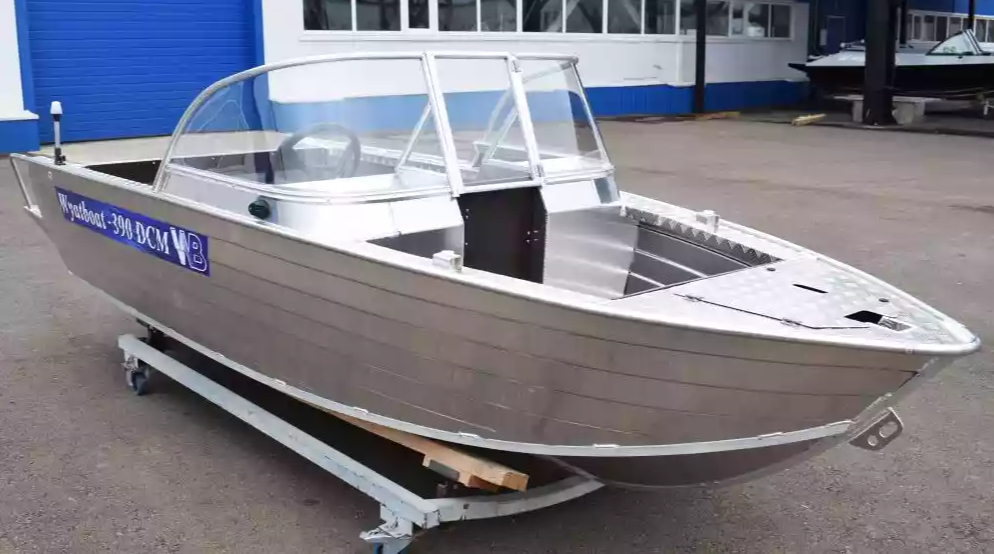 Алюминиевая лодка Wyatboat-390 DCM Увеличенный борт в Серпухове