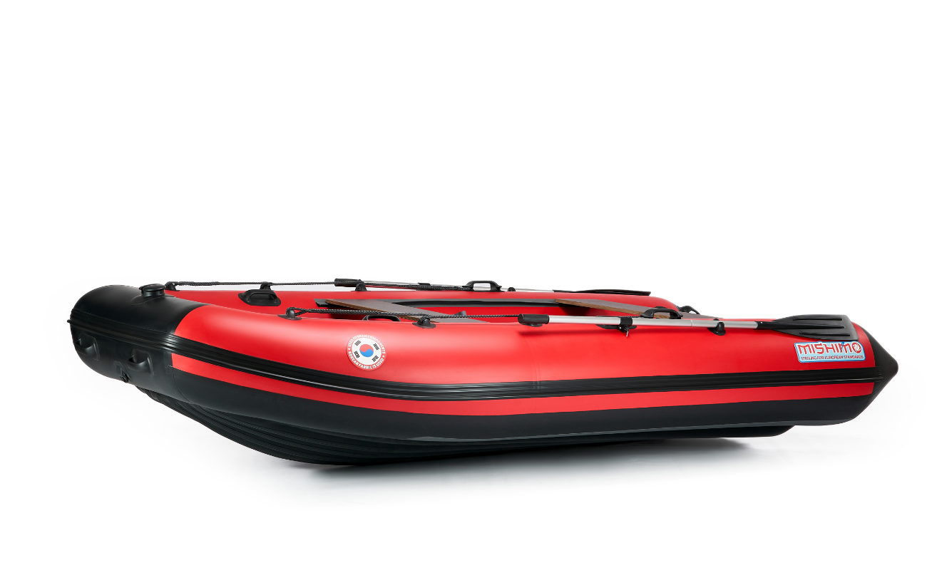 КОМПЛЕКТ ЛОДКА MISHIMO RAPID 380 PRO+ ЛОДОЧНЫЙ МОТОР MARLIN MP 9.9 (20) AMHS PROLINE FORCE в Серпухове