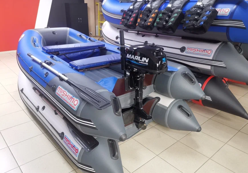 КОМПЛЕКТ ЛОДКА MISHIMO LITE 315 + МОТОР 5л.с в Серпухове