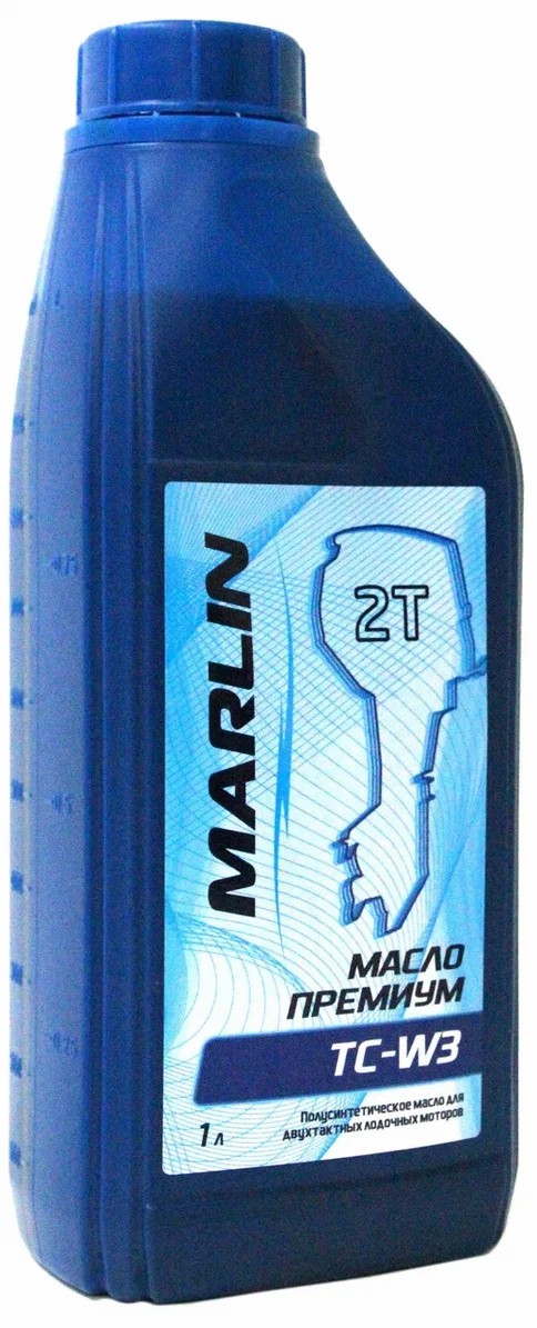 МАСЛО ПОЛУСИНТЕТИЧЕСКОЕ MARLIN ПРЕМИУМ 2Т, TC-W3, 1 ЛИТР в Серпухове