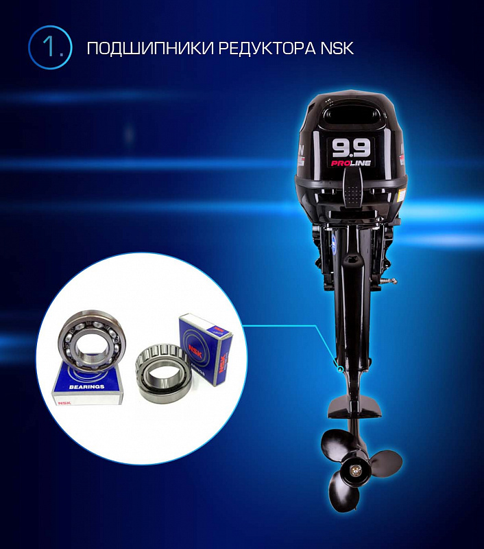 Лодочный мотор MARLIN PROLINE MP 9.9(15) AWRL в Серпухове