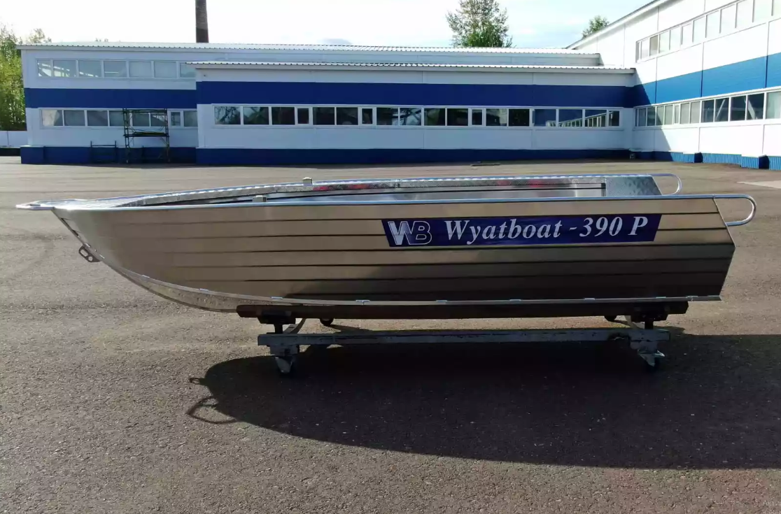 Алюминиевая лодка Wyatboat-390РМ увеличенный борт в Серпухове
