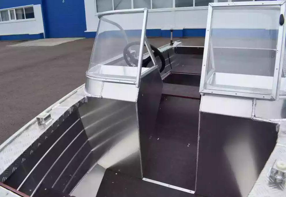 Алюминиевая лодка Wyatboat-390 DCM Увеличенный борт в Серпухове