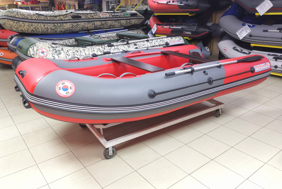 КОМПЛЕКТ Лодка MISHIMO PRO 350 + ЛОДОЧНЫЙ МОТОР MARLIN MP 9.9 (20) AMHS PRO в Серпухове