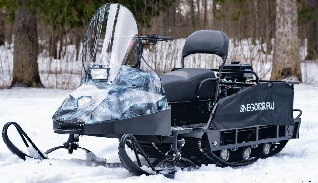 Миниснегоход Бурлак Егерь Экспедитор 15 л.с. , реверс, тормоз, капот белый в Серпухове
