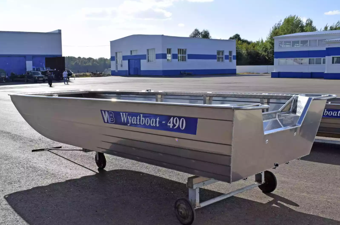 Алюминиевая лодка Wyatboat-490 Jonboat в Серпухове