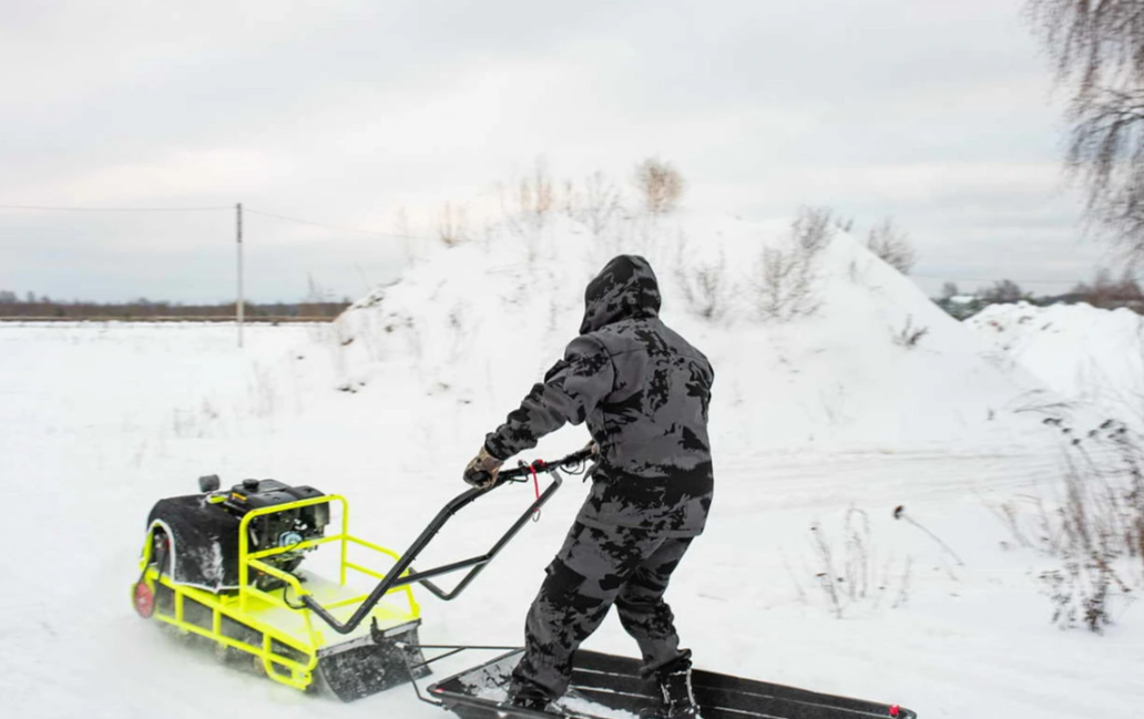 Мотобуксировщик Бурлак ХОЗЯИН-1 (капот ткань) в Серпухове