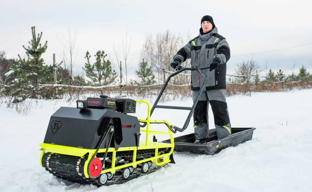 Мотобуксировщик Бурлак ХОЗЯИН-1 (капот ткань) в Серпухове