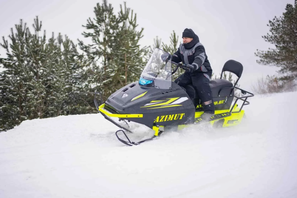 Миниснегоход Бурлак Азимут 24 л.с. , эл.запуск, реверс, тормоз гидравл, капот черный в Серпухове