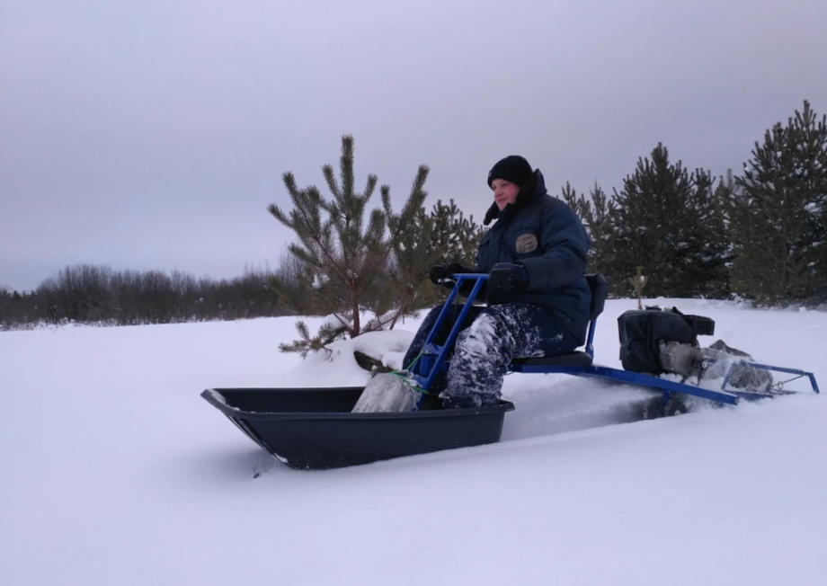 Мотобуксировщик толкач Альбатрос-XL8 с модулем. Без фары, склизы в Серпухове