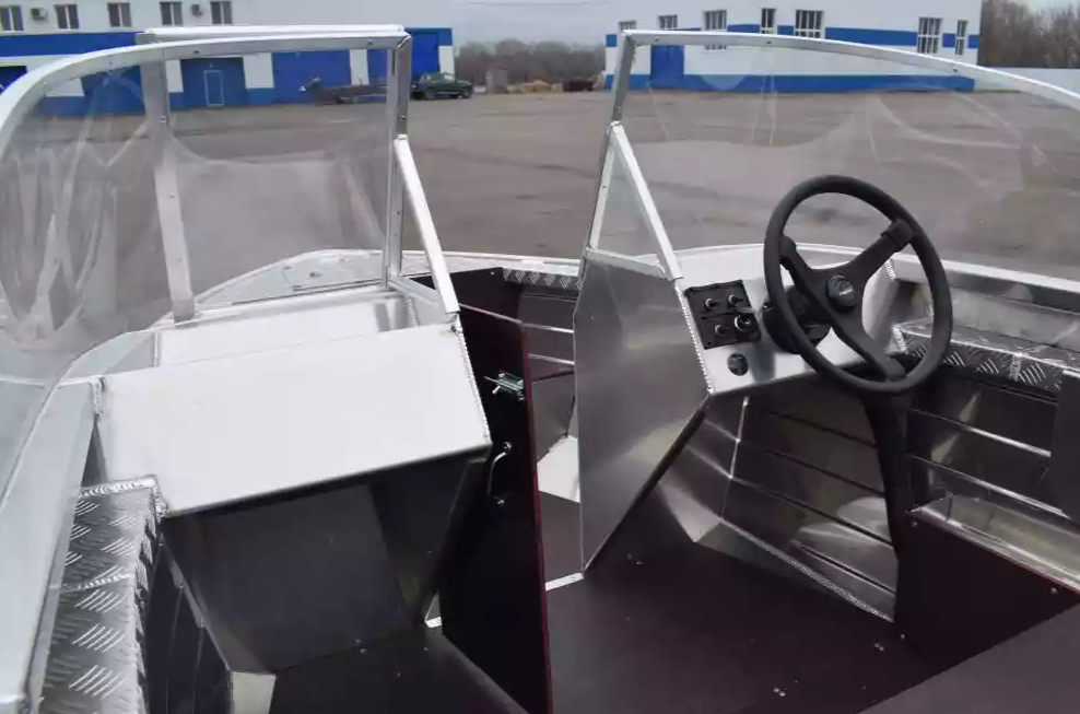 Алюминиевая лодка Wyatboat-390 DCM Увеличенный борт в Серпухове