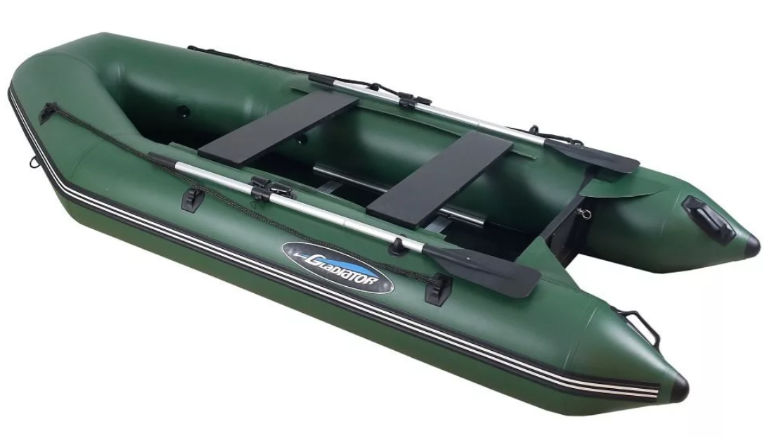 МОТОРНО-ГРЕБНАЯ ЛОДКА ПВХ GLADIATOR А 340 ТК С ФАНЕРНЫМ ПОЛОМ в Серпухове