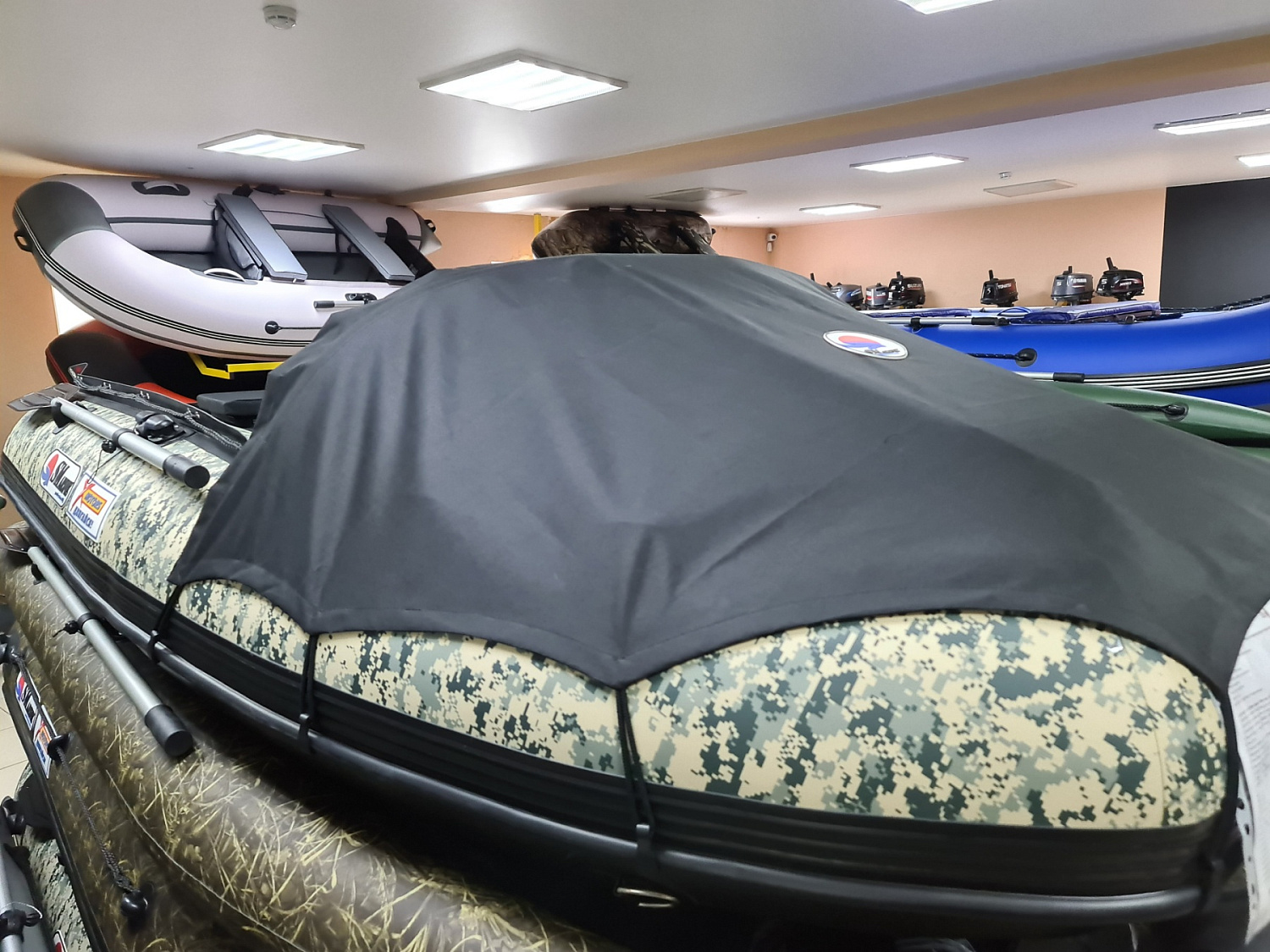 КОМПЛЕКТ НОСОВОГО ТЕНТА К ЛОДКЕ SMARINE AIR MAX 380 ЧЕРНЫЙ в Серпухове