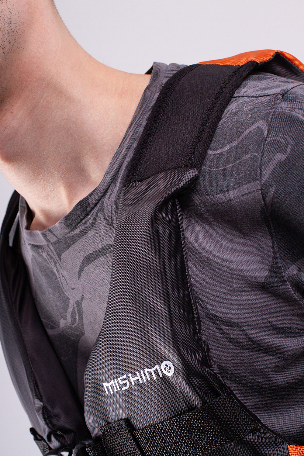 Жилет спасательный MISHIMO PRO Премиум качества Черно-оранжевый в Серпухове