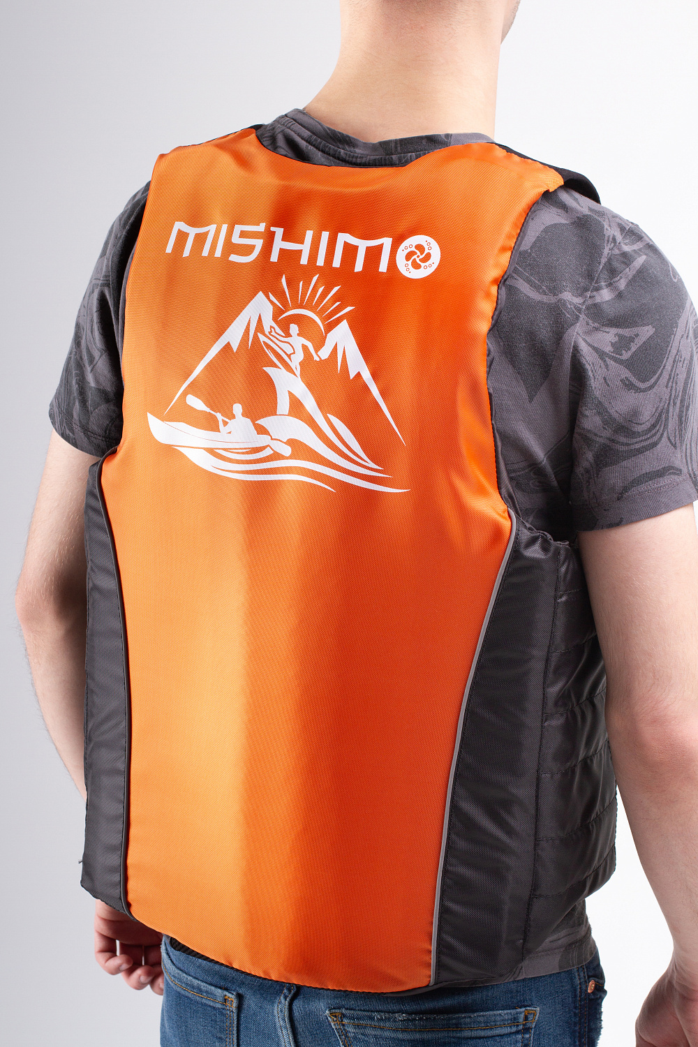 Жилет спасательный MISHIMO PRO Премиум качества Черно-оранжевый в Серпухове